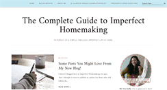 Desktop Screenshot of imperfecthomemaking.com